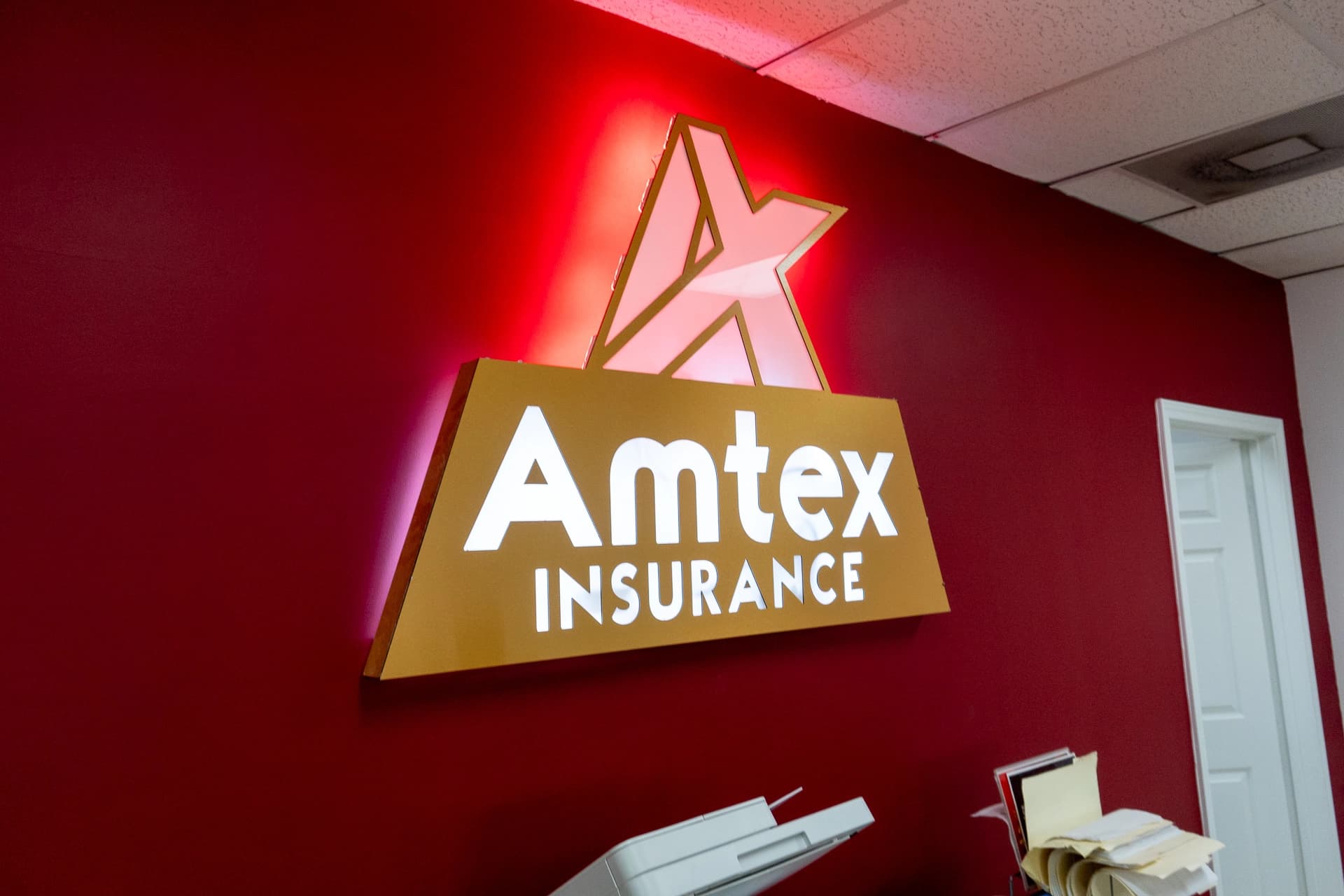 Amtex Insurance office representing local customer service and community commitment across Texas.